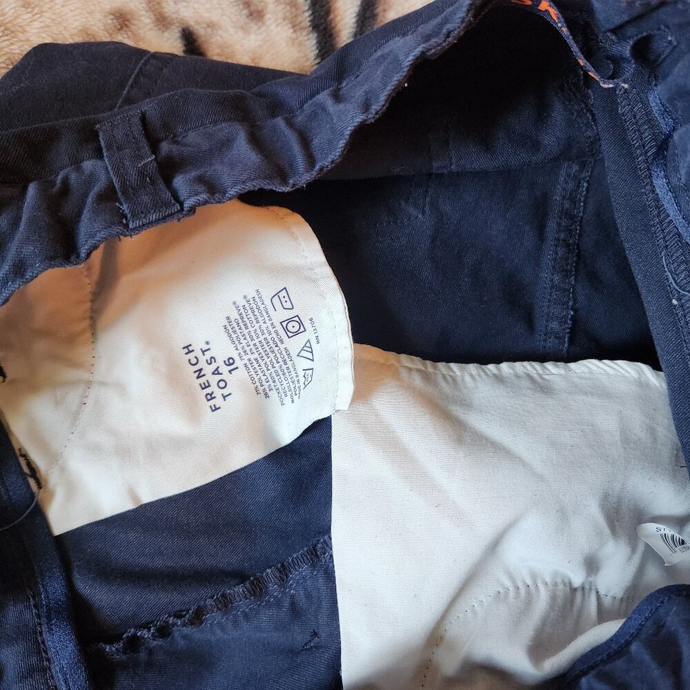 French Toast Size 16 Girls Navy Blue Uniform/Dress Pants Straight leg - Picture 2 of 3